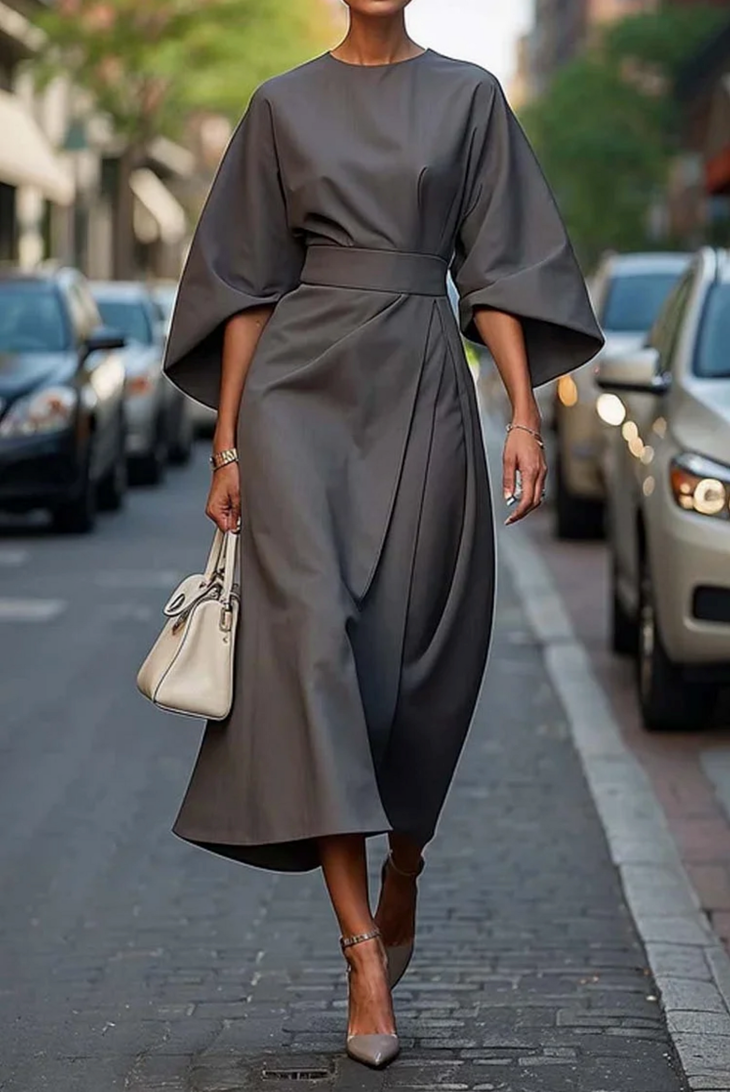 Lena™ | Elegant Klänning – Tidlös Stil för Alla Tillfällen