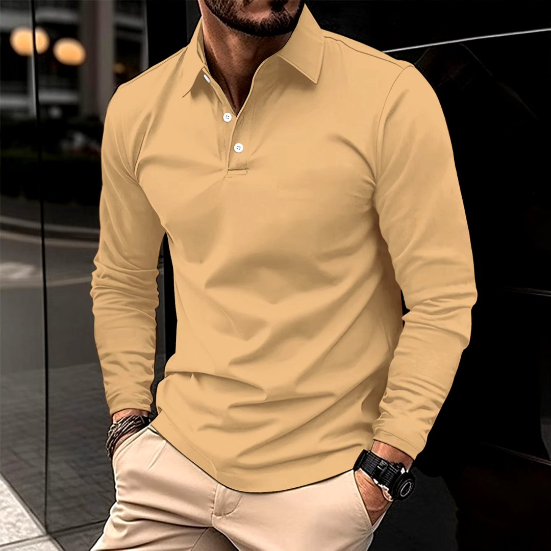 Elliot™ | Casual långärmad polo