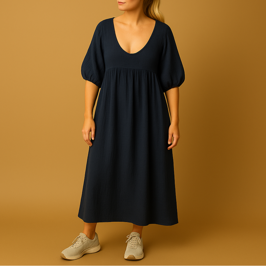 Stina | Elegant V-ringad klänning för damer