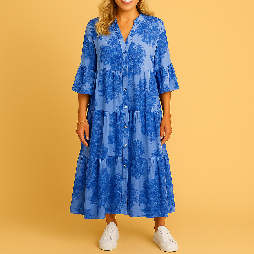 Mörkblå Carina™ | Elegant klänning (kopie) (kopie)