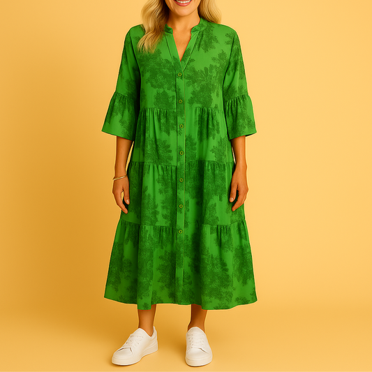 Grön Carina™ | Elegant klänning (kopie) (kopie) (kopie)