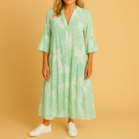 Ljusgrön Carina™ | Elegant klänning