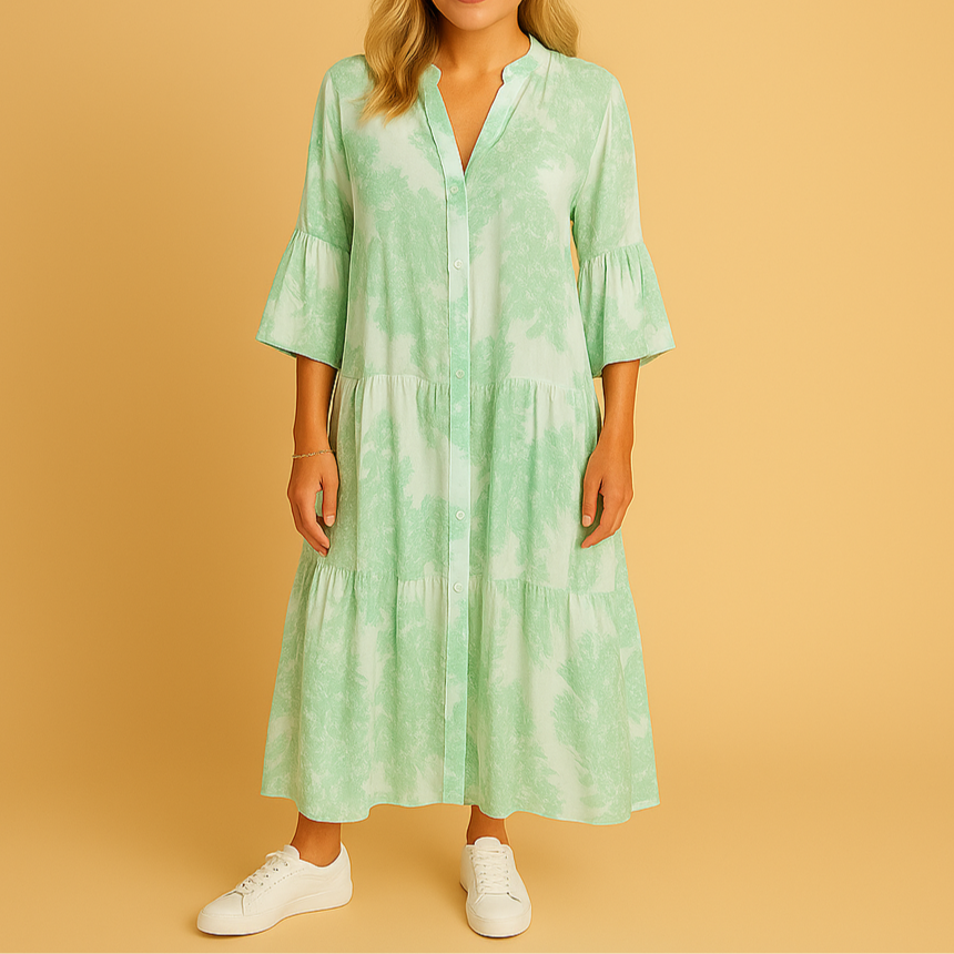 Ljusgrön Carina™ | Elegant klänning