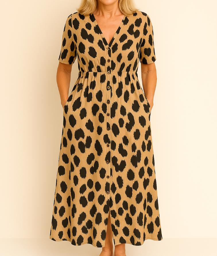 Hilma™ | Leopardklänning